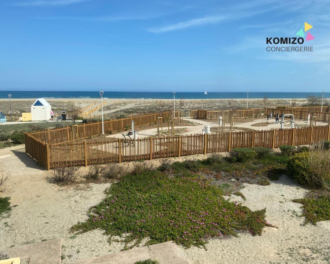L'Aigrette - Front De Mer-Acces Direct Plage Leucate Exterior foto